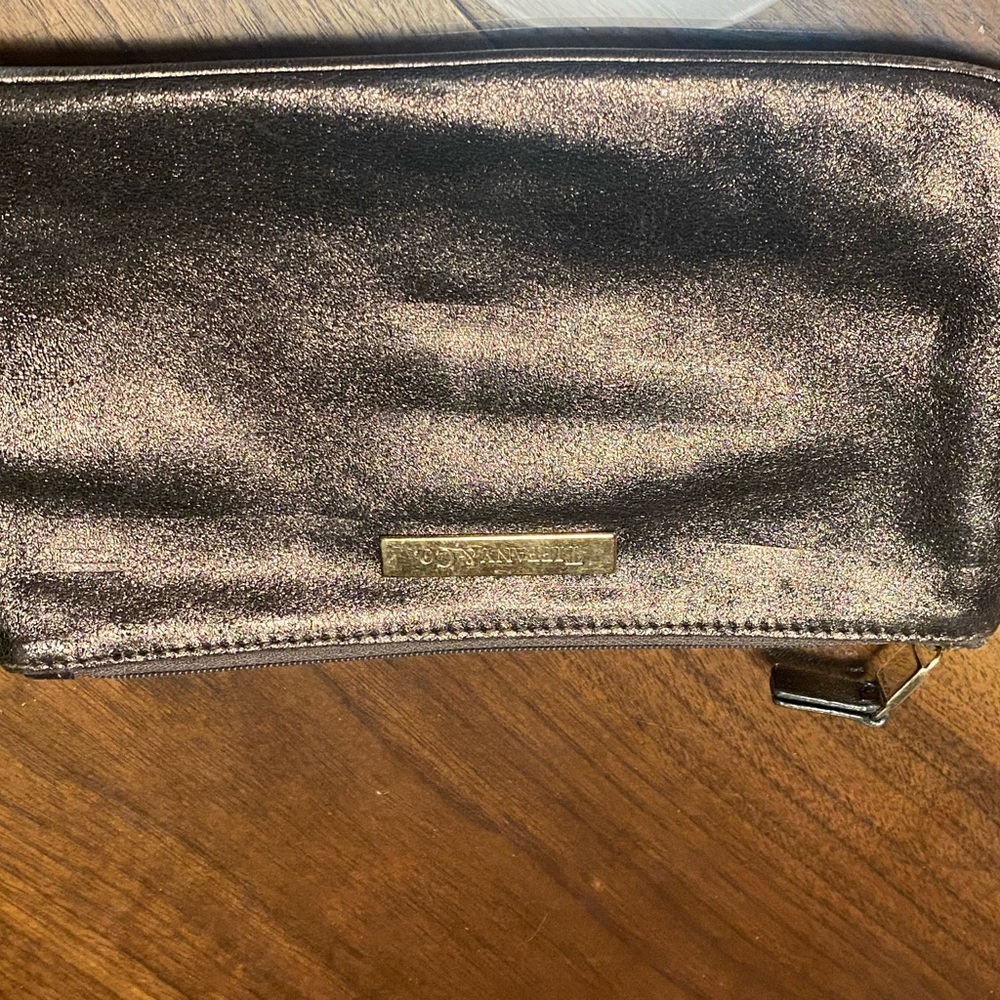 Tiffany & Co Bronze Leather Clutch